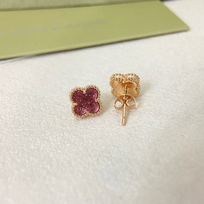 [⭐Spark]2026 NEW MINI CLOVER 1 MOTIF  BUBBLE PINK ENAMEL