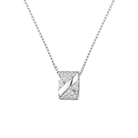 [⭐Spark]LIENS EVIDENCE DIAMOND PAVED NECKLACE