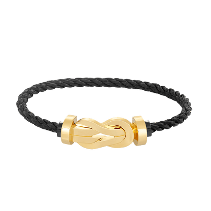 [⭐Spark]CHANCE LARGE 8 FIGURE BUCKLE NO DIAMOND BRACELET GOLD