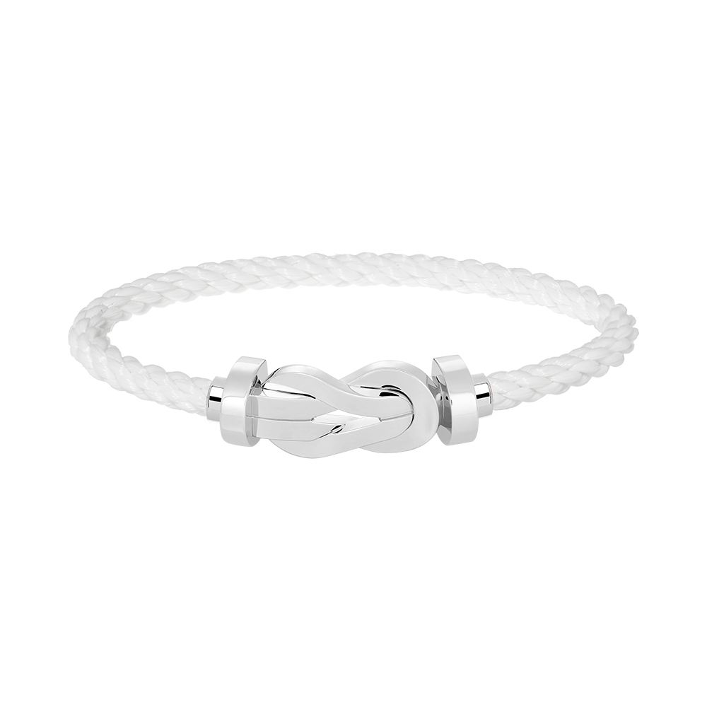 [⭐Spark]CHANCE LARGE 8 FIGURE BUCKLE NO DIAMOND BRACELET SILVER