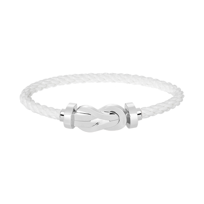 [⭐Spark]CHANCE LARGE 8 FIGURE BUCKLE NO DIAMOND BRACELET SILVER