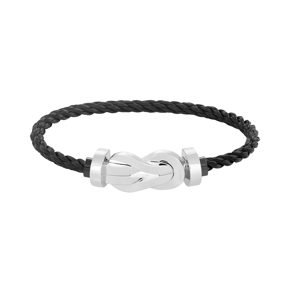 [⭐Spark]CHANCE LARGE 8 FIGURE BUCKLE NO DIAMOND BRACELET SILVER
