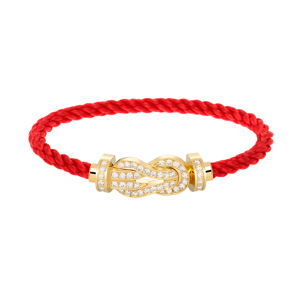 [⭐Spark]CHANCE LARGE 8 FIGURE BUCKLE FULLDIAMOND BRACELET GOLD