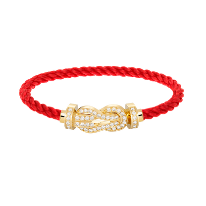 [⭐Spark]CHANCE LARGE 8 FIGURE BUCKLE FULLDIAMOND BRACELET GOLD