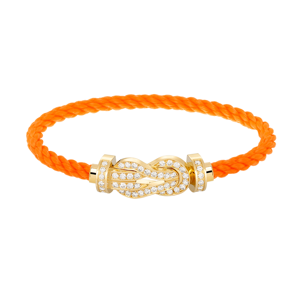 [⭐Spark]CHANCE LARGE 8 FIGURE BUCKLE FULLDIAMOND BRACELET GOLD