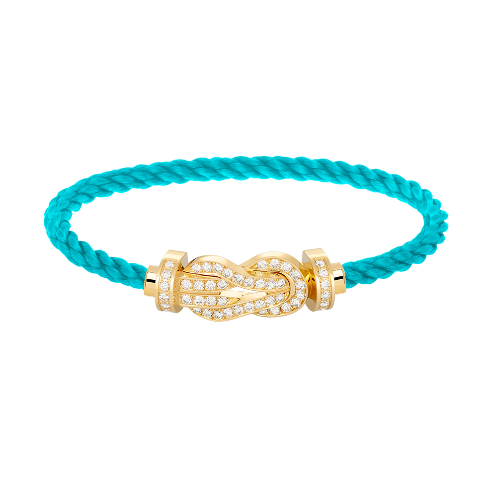 [⭐Spark]CHANCE LARGE 8 FIGURE BUCKLE FULLDIAMOND BRACELET GOLD