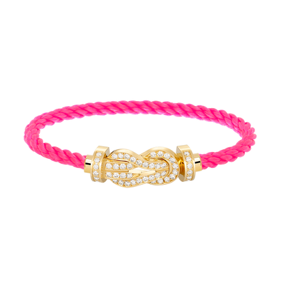 [⭐Spark]CHANCE LARGE 8 FIGURE BUCKLE FULLDIAMOND BRACELET GOLD