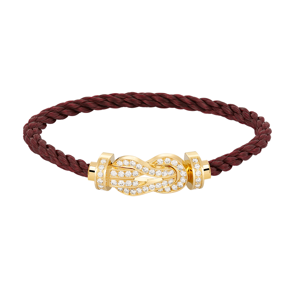 [⭐Spark]CHANCE LARGE 8 FIGURE BUCKLE FULLDIAMOND BRACELET GOLD