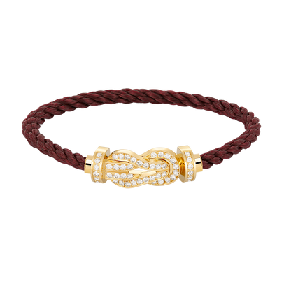 [⭐Spark]CHANCE LARGE 8 FIGURE BUCKLE FULLDIAMOND BRACELET GOLD
