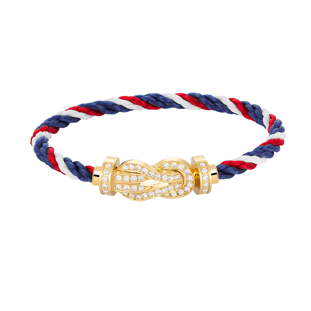 [⭐Spark]CHANCE LARGE 8 FIGURE BUCKLE FULLDIAMOND BRACELET GOLD