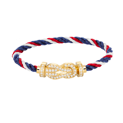 [⭐Spark]CHANCE LARGE 8 FIGURE BUCKLE FULLDIAMOND BRACELET GOLD
