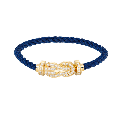 [⭐Spark]CHANCE LARGE 8 FIGURE BUCKLE FULLDIAMOND BRACELET GOLD