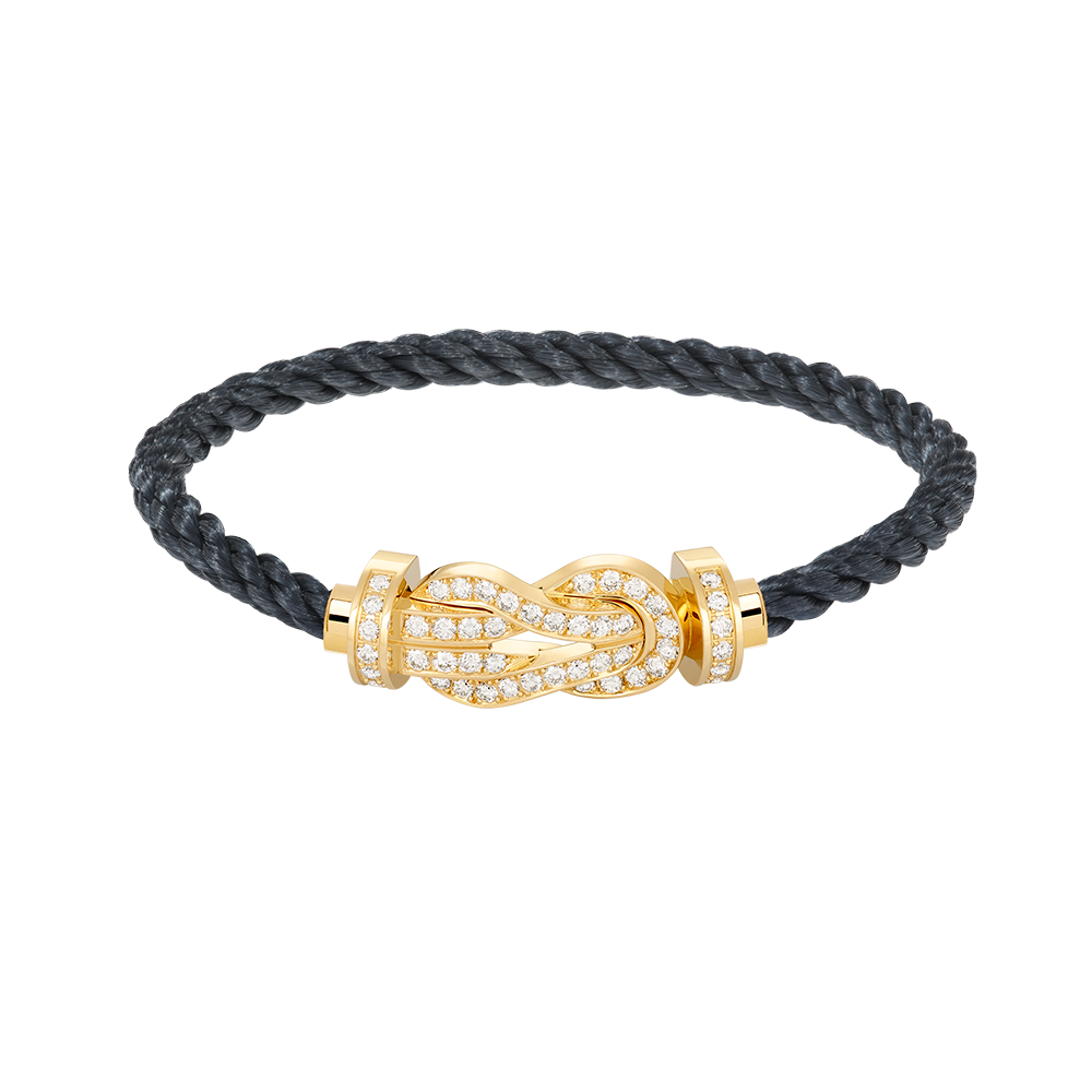 [⭐Spark]CHANCE LARGE 8 FIGURE BUCKLE FULLDIAMOND BRACELET GOLD