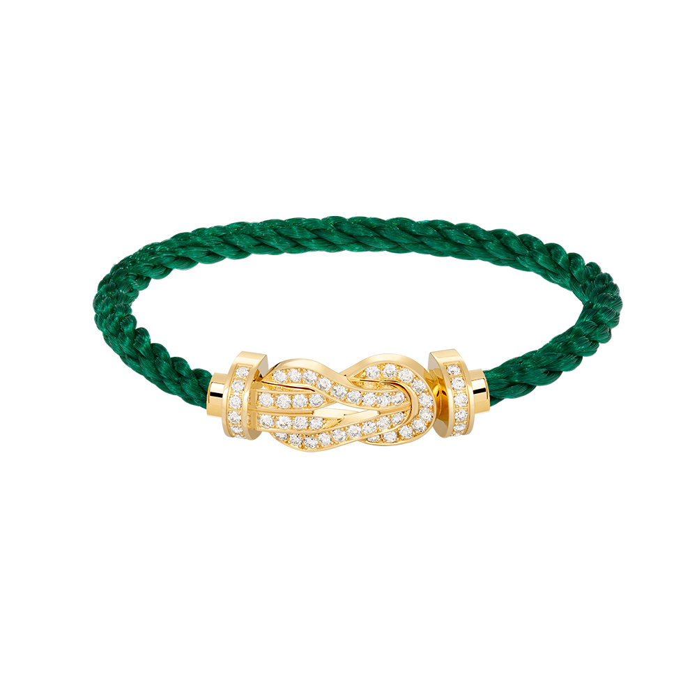 [⭐Spark]CHANCE LARGE 8 FIGURE BUCKLE FULLDIAMOND BRACELET GOLD
