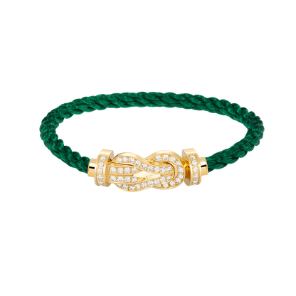 [⭐Spark]CHANCE LARGE 8 FIGURE BUCKLE FULLDIAMOND BRACELET GOLD