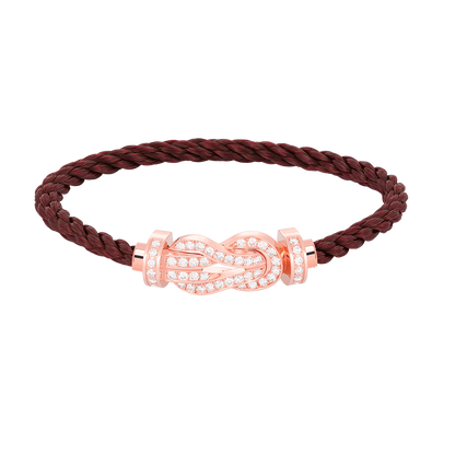 [⭐Spark]CHANCE LARGE 8 FIGURE BUCKLE FULL DIAMOND BRACELET ROSE GOLD