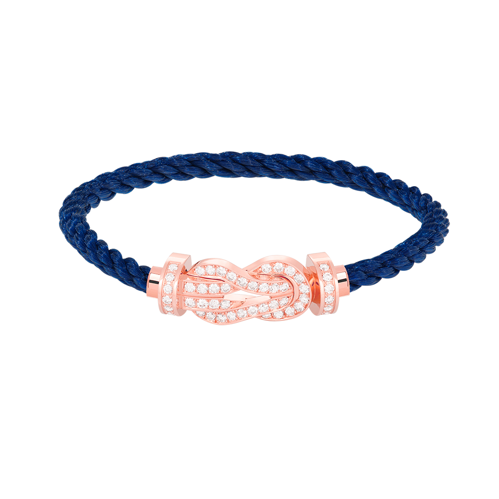 [⭐Spark]CHANCE LARGE 8 FIGURE BUCKLE FULL DIAMOND BRACELET ROSE GOLD