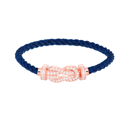 [⭐Spark]CHANCE LARGE 8 FIGURE BUCKLE FULL DIAMOND BRACELET ROSE GOLD