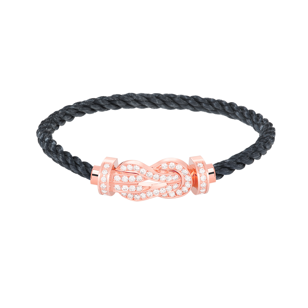 [⭐Spark]CHANCE LARGE 8 FIGURE BUCKLE FULL DIAMOND BRACELET ROSE GOLD