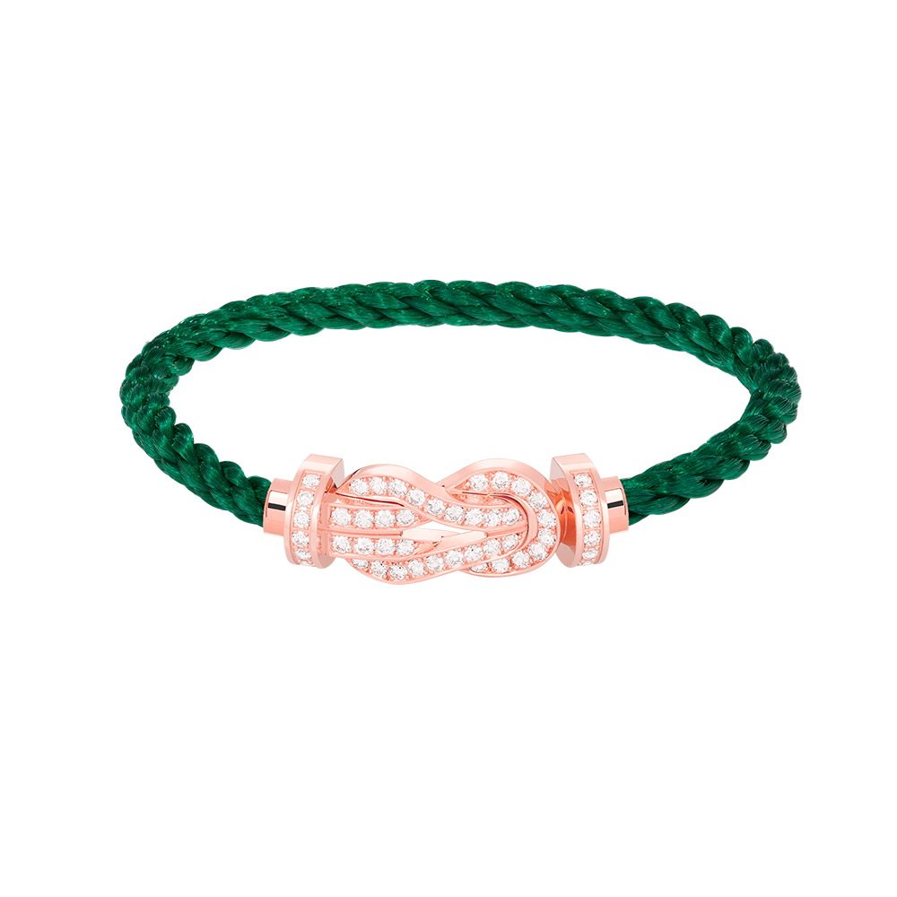 [⭐Spark]CHANCE LARGE 8 FIGURE BUCKLE FULL DIAMOND BRACELET ROSE GOLD