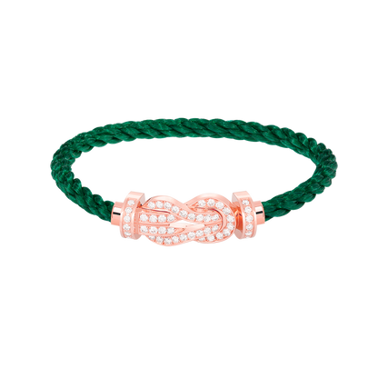 [⭐Spark]CHANCE LARGE 8 FIGURE BUCKLE FULL DIAMOND BRACELET ROSE GOLD