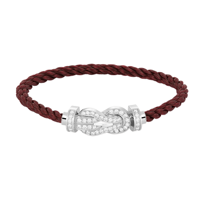 [⭐Spark]CHANCE LARGE 8 FIGURE BUCKLE FULL DIAMOND BRACELET SILVER