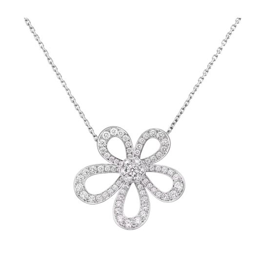 [⭐Spark]FLOWERLACE NECKLACE FULL DIAMONDS