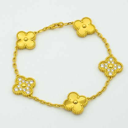 [⭐Spark] CLOVER 5 MOTIF LASER BRACELET COLLECTION