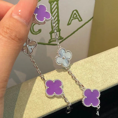 [⭐Spark] CLOVER 5 MOTIF VIOLET BRACELET COLLECTION