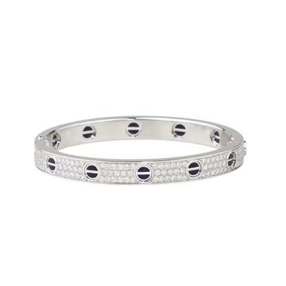 [⭐Spark]LOVE BRACELET 6.1MM DIAMOND-PAVED CERAMIC
