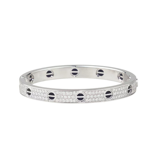 [⭐Spark]LOVE BRACELET 6.1MM DIAMOND-PAVED CERAMIC