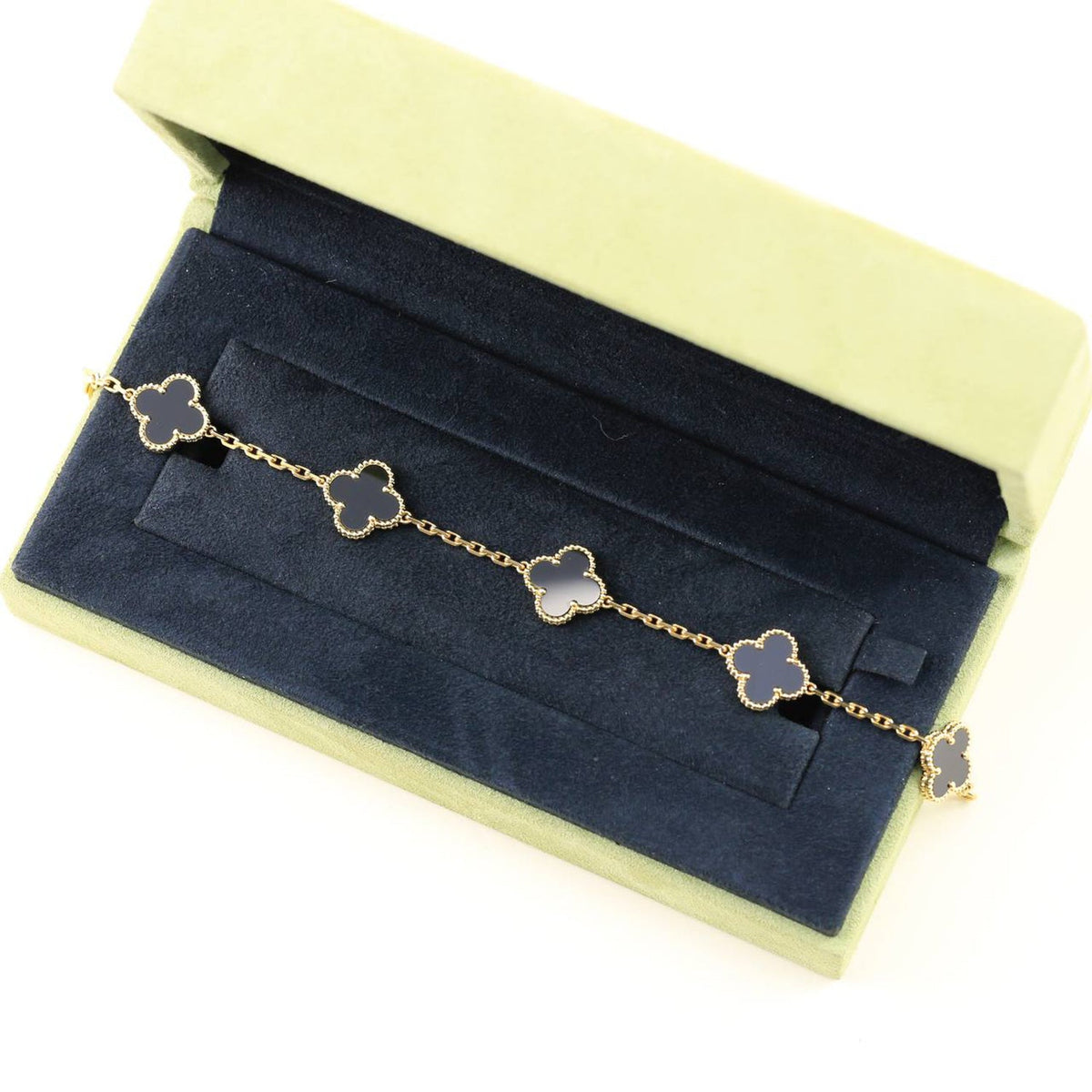 [⭐Spark] CLOVER 5 MOTIF ONYXS BRACELET COLLECTION