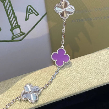 [⭐Spark] CLOVER 5 MOTIF VIOLET BRACELET COLLECTION