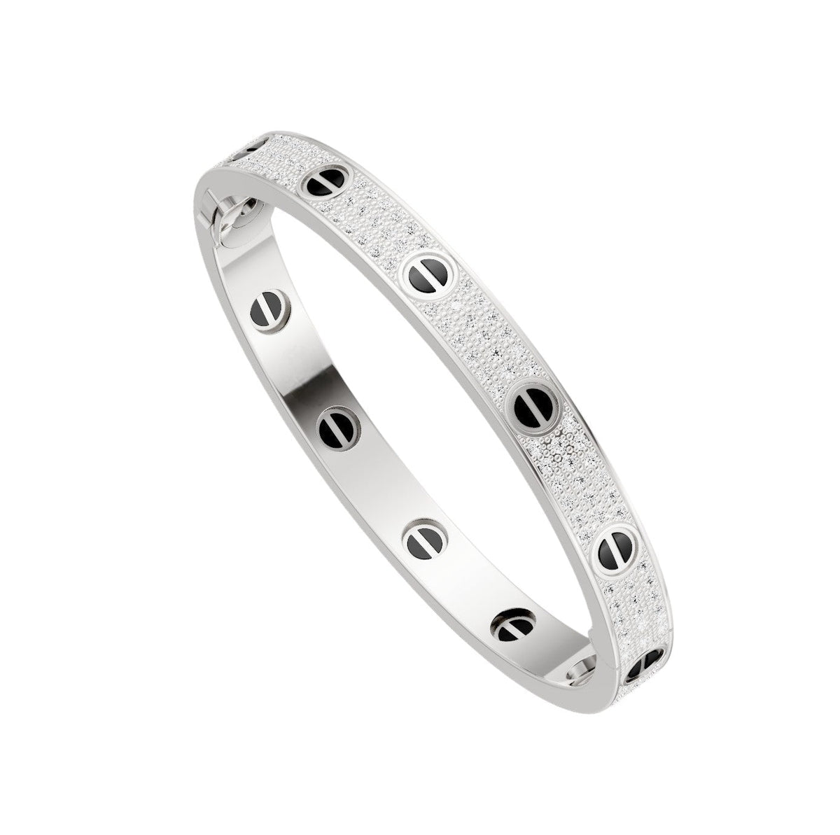 [⭐Spark]LOVE BRACELET 6.1MM DIAMOND-PAVED CERAMIC