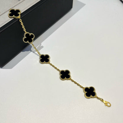 [⭐Spark] CLOVER 5 MOTIF ONYXS BRACELET COLLECTION