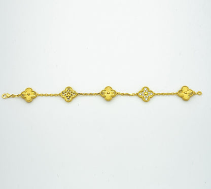 [⭐Spark] CLOVER 5 MOTIF LASER BRACELET COLLECTION