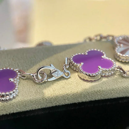 [⭐Spark] CLOVER 5 MOTIF VIOLET BRACELET COLLECTION
