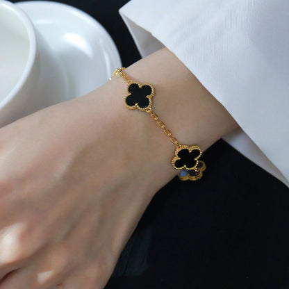 [⭐Spark] CLOVER 5 MOTIF ONYXS BRACELET COLLECTION
