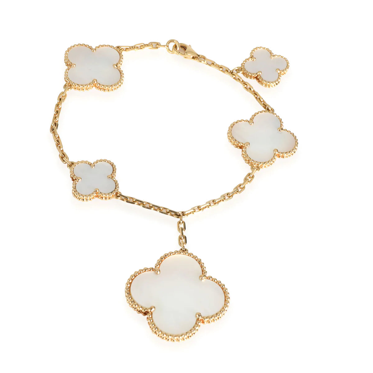 [⭐Spark]MAGIC CLOVER MOP GOLD BRACELET 5 MOTIFS