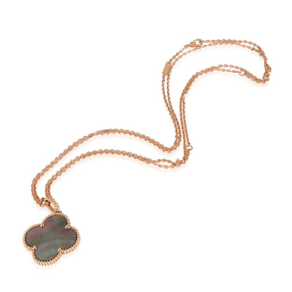 [⭐Spark]CLOVER 25MM GOLD DARK MOP BIG CLOVER NECKLACE