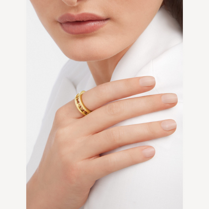 [⭐Spark]ZERO 1 ONE-BAND WITH OPENWORK LOGO SPIRAL RING