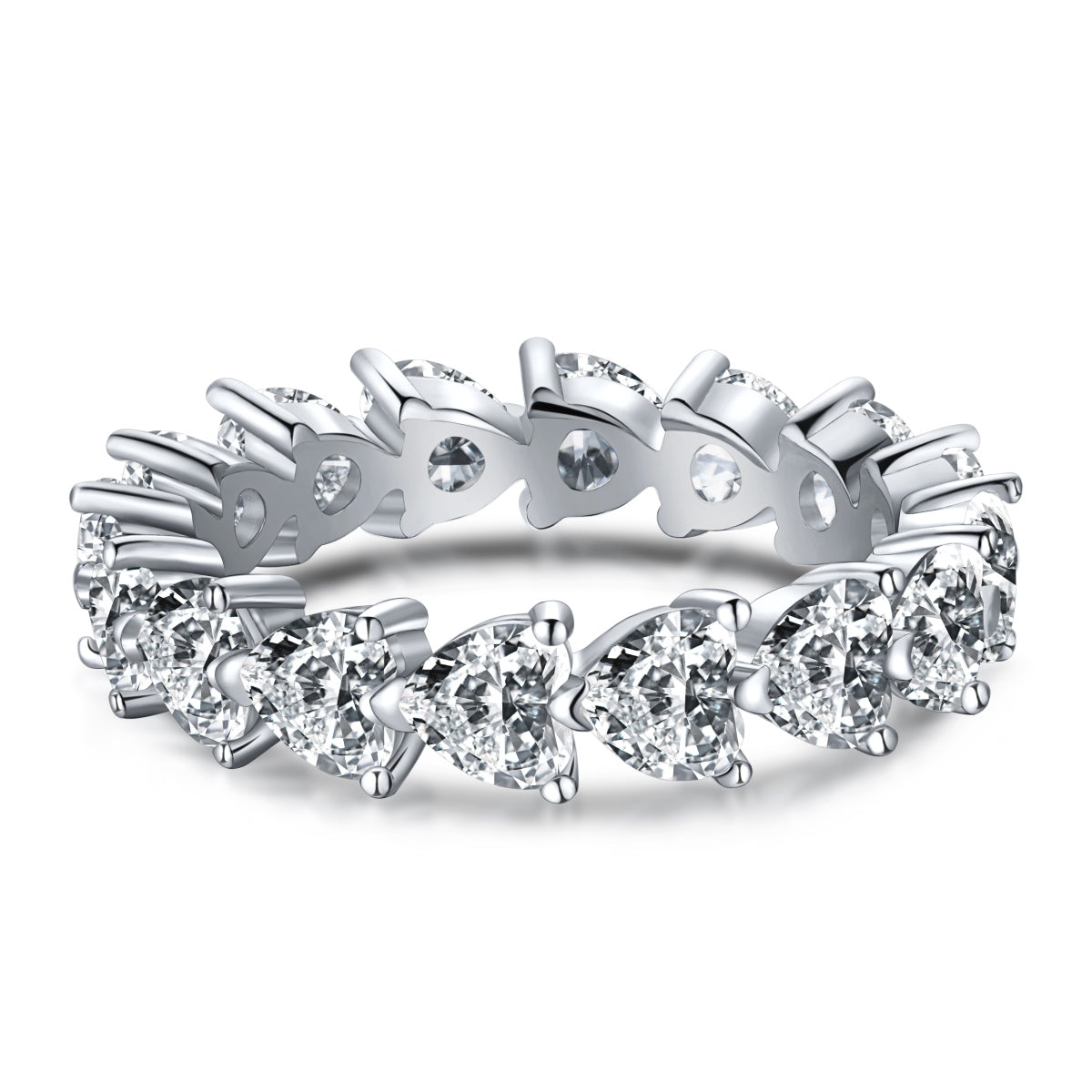 [Spark Jewelry]0.25 Carat Radiant Romance Heart Cut Lover Ring