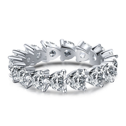 [Spark Jewelry]0.25 Carat Radiant Romance Heart Cut Lover Ring