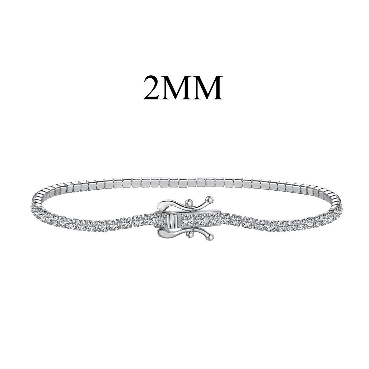 [Spark Jewelry]Radiant Colorful Round Cut Party Bracelet