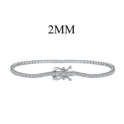 [Spark Jewelry]Radiant Colorful Round Cut Party Bracelet