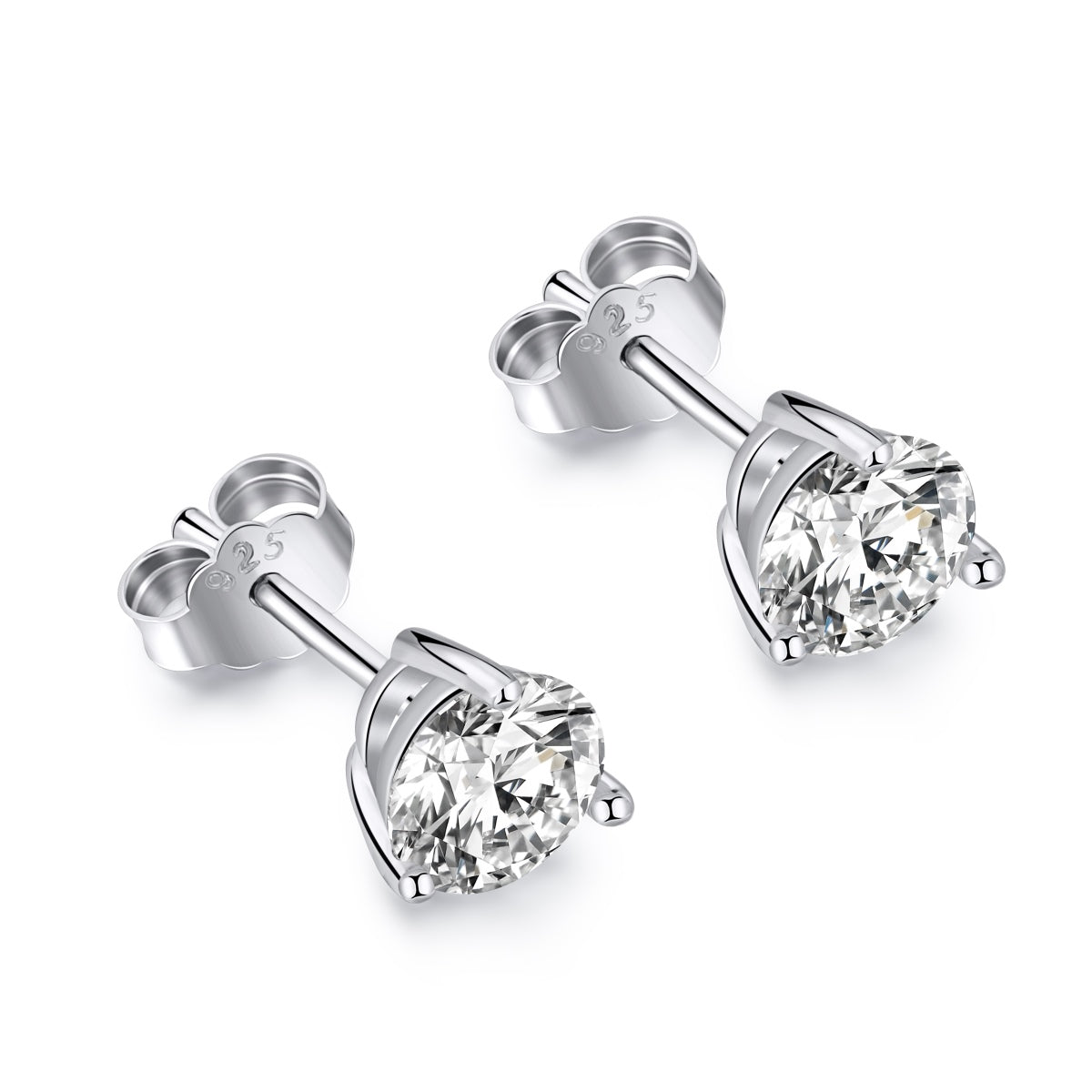 [Spark Jewelry]Dainty Round Shape Earrings