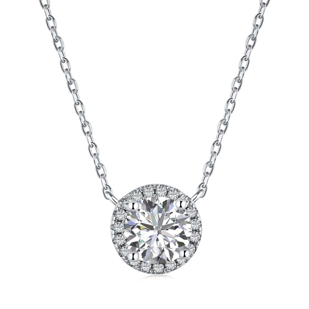[Spark Jewelry]Luxurious Round Cut Necklace