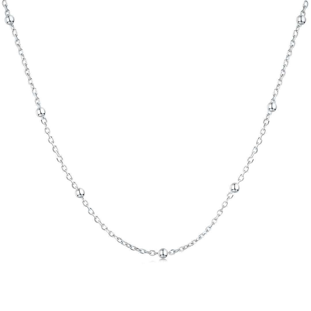 [Spark Jewelry]Small Bead Clavicle Chain Simple Necklace