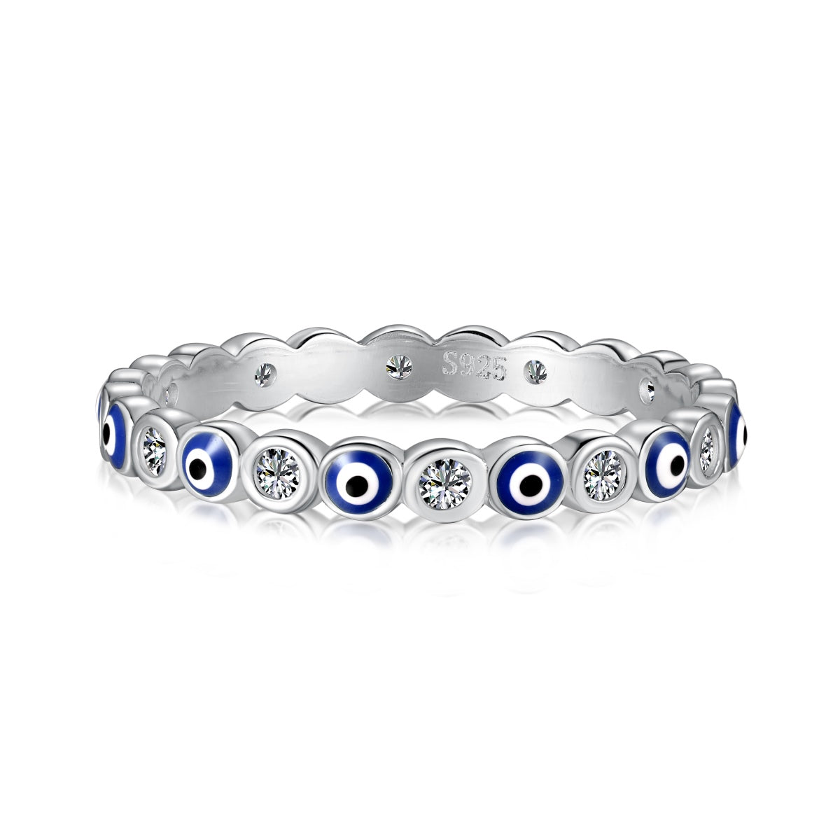 [Spark Jewelry]Sparkling Vibrant Round Shape Daily Ring