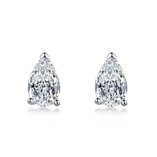 [Spark Jewelry]Ornate Water Drop Shape Earrings